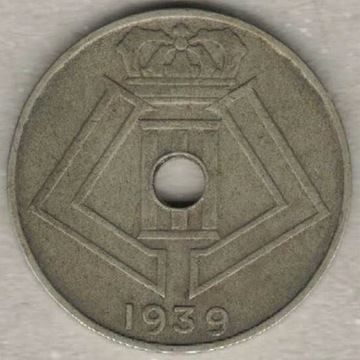 Belgia 10 centymów centimes 1939 E-Q 22 mm  nr 4