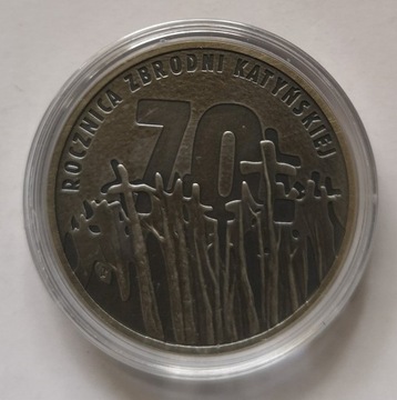 Moneta 10 zł 2010 r zbrodnia Katyńska