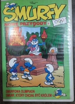 Kaseta VHS Smerfy Smurfy Nowe przygody