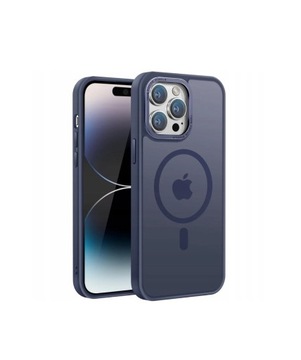 Etui do Apple iPhone 14 Pro Max, MagSafe, niebieskie, półprzezroczyste
