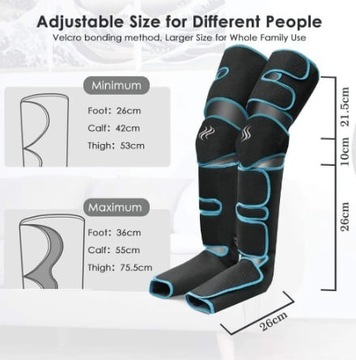Masażer do nóg ciśnienia powietrza w stopie promuj