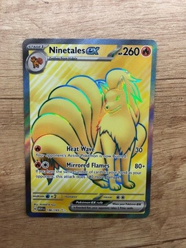 Karta Pokemon Ninetales Ex 186/165 151 Mew