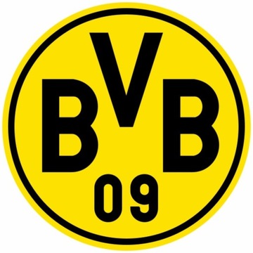 Naklejka logo, herb Borussia Dortmund 98cm średnic
