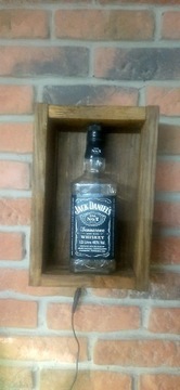 Lampka Jack Daniels drewno loft