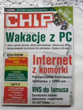 CHIP magazyn komputerowy nr 6/2002 z płytką 