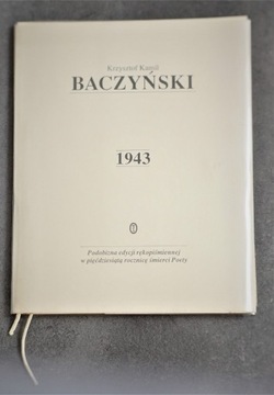 1943 - KRZYSZTOF KAMIL BACZYŃSKI (REPRINT) 1994