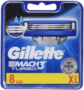 Gillette Mach3 Turbo wkłady do maszynki 8pk