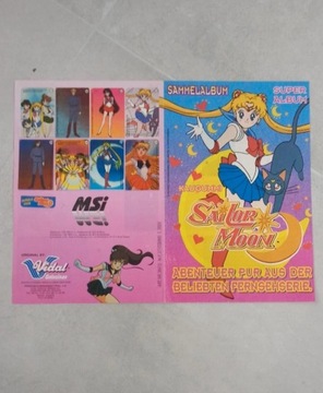 Wypełniony album z 1992r. Sailor moon Czarodziejka z księżyca. 