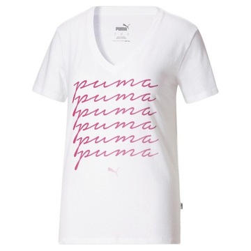 now PUMA ombre L 40 t-shirt koszulka biała bawełna