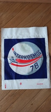 vintage reklamówka INTERKOSMOS Hermaszewski PKR