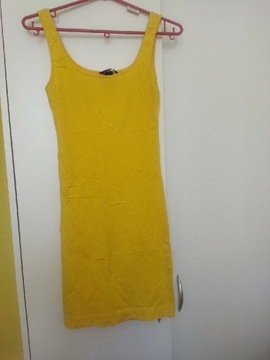 Żółta sukienka Basic H&M XS