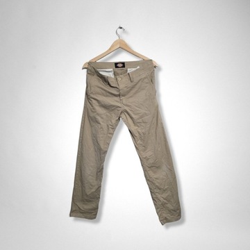 Spodnie chinosy proste Dickies beżowe W30 L32
