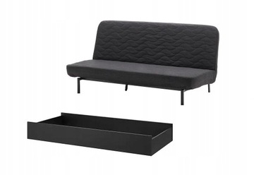 Sofa rozkładana (Ikea) + topmaterac zdrowotny.