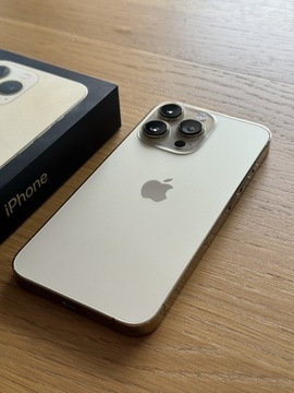 iPhone 13 Pro 128 GB złoty idealny +szkło +4case’y