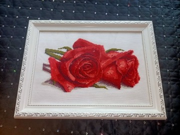 Obraz haft krzyżykowy Róże 