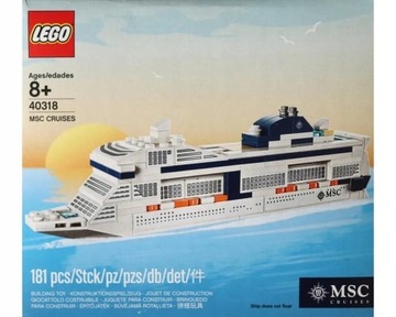 Lego 40318 msc cruises statek wycieczkowy limitowany