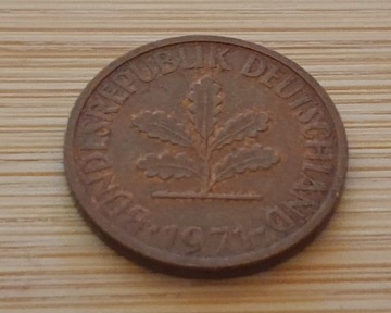 Moneta 2 pfennig z 1971 - Niemcy