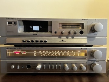 Amplituner Grundig R400 + deck CF-500 Vintage 