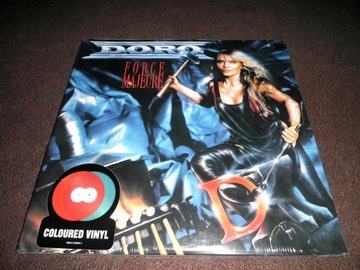 DORO Force Majeure (1989) 2 LP 2017 Ltd. Red/Blue