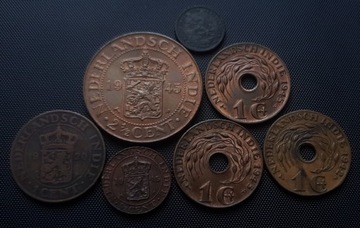 2 1/2 cent 1945...INDIE HOLENDERSKIE-zestaw
