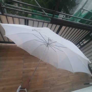 Biały parasol 