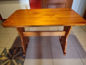Stół drewniany z ławką 