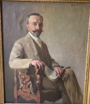 Stary obraz olejny S.Klimowski- 1920r.bez ramy