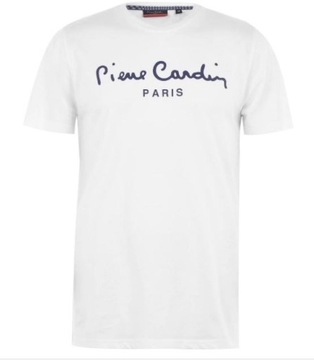 PIERRE CARDIN Paris-Tshirt-Męski-biały- rozm XXL