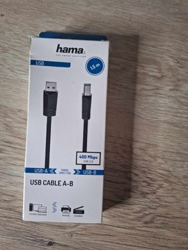 Kabel do podłączenia komputera i drukarki A-B Hama