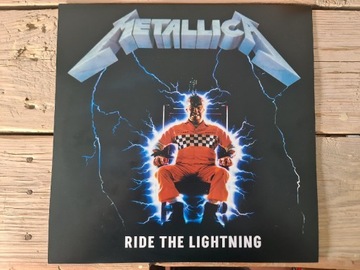 Metallica RIDE THE LIGHTNING red vinyl LP numbered