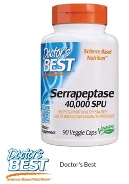 Doctor'sBest Serrapeptase 40,000SPU Oryginał90caps