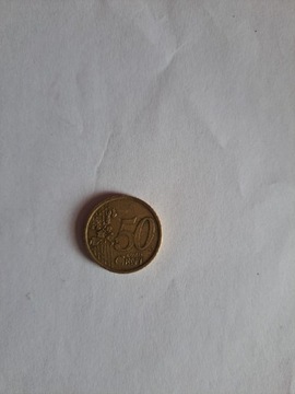 Monety obiegowe 50euro cent,hiszpania