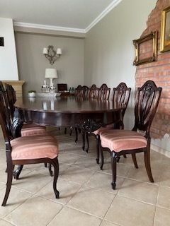 Stół duży 293cm/120cm +10 krzeseł, używany,ideał