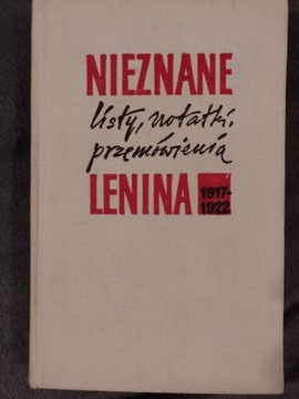 LENIN - NIEZNANE TEKSTY z lat 1917-22