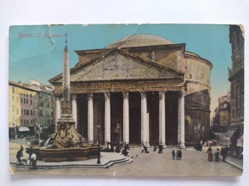 1912 Rzym, Roma, Włochy, pocztówka obiegowa