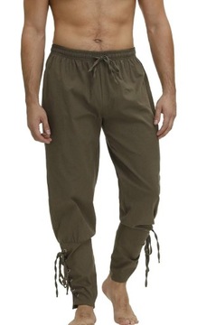 Spodnie męskie khaki,,L",nowe,słowianie,wiking(30c