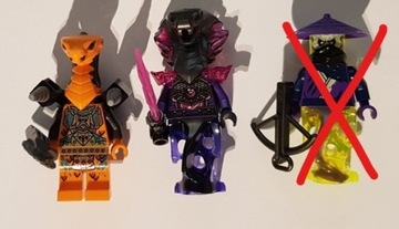 Lego Ninjago figurki duch, ghost, wąż, cobra