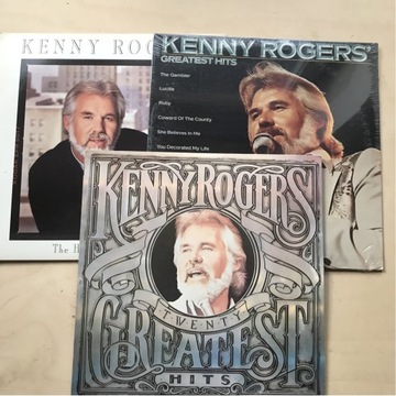 Kenny Rogers 3x winyl Greatest Hits, The heart LP