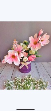 Flower box wiosenny z magnolią