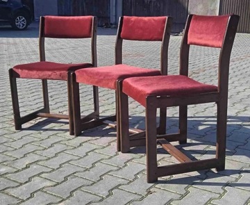Krzesła z PRL, po renowacji 