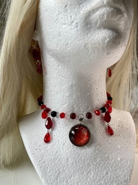 Komplet biżuterii z koralików inspirowany „Grą o Tron” handmade