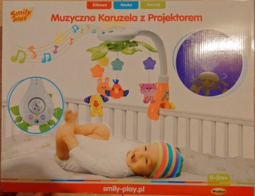 Muzyczna karuzela z projektorem Smily Play