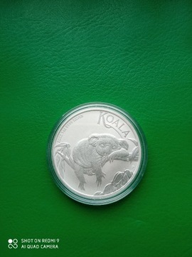 Koala 2022 1 dollar moneta srebrna 1 oz