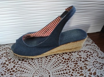 Reserved dżinsowe granatowe espadryle 38