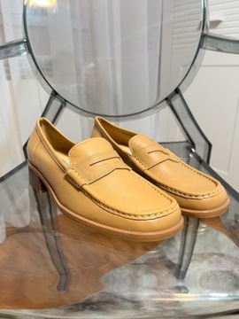 Piękne skórzane mokasyny buty marki Aigner 