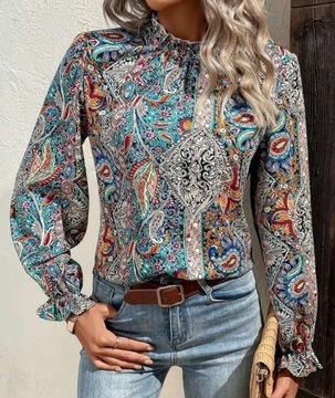 Piękna bluzka w stylu boho r 38 / M