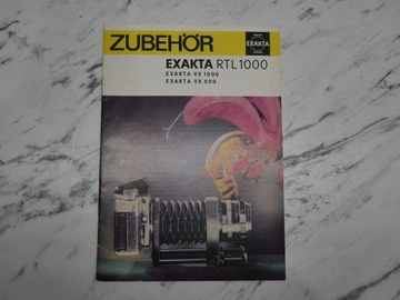 Exakta RTL1000 zubehor - folder j. niemiecki