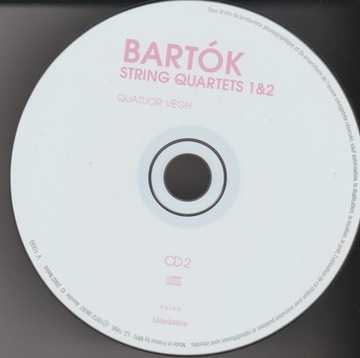 BARTOK String quartets 1-2 VEGH Qt 1972 stereo OPIS