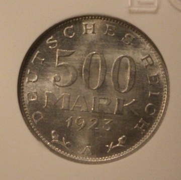 500 MARK - MAREK 1923 A NIEMCY  GCN MS68