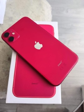 Apple iPhone 11 64 GB Red product idealny Komplet 